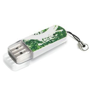 Флеш Диск Verbatim 32Gb Mini Graffiti Edition 49416 USB2.0 зеленый/рисунок