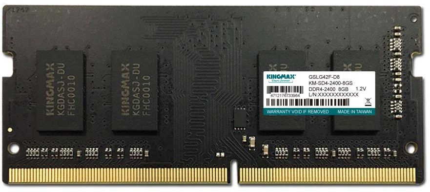 Память DDR4 8Gb 2400MHz Kingmax KM-SD4-2400-8GS RTL PC4-19200 CL17 SO-DIMM 260-pin 1.2В dual rank