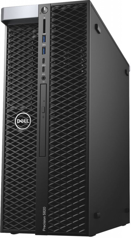 ПК Dell Precision T5820 MT i7 7800X (3.5)/16Gb/1Tb 7.2k/SSD256Gb/DVDRW/Windows 10 Professional Single Language 64 +W10Pro/GbitEth/950W/клавиатура/мышь/черный