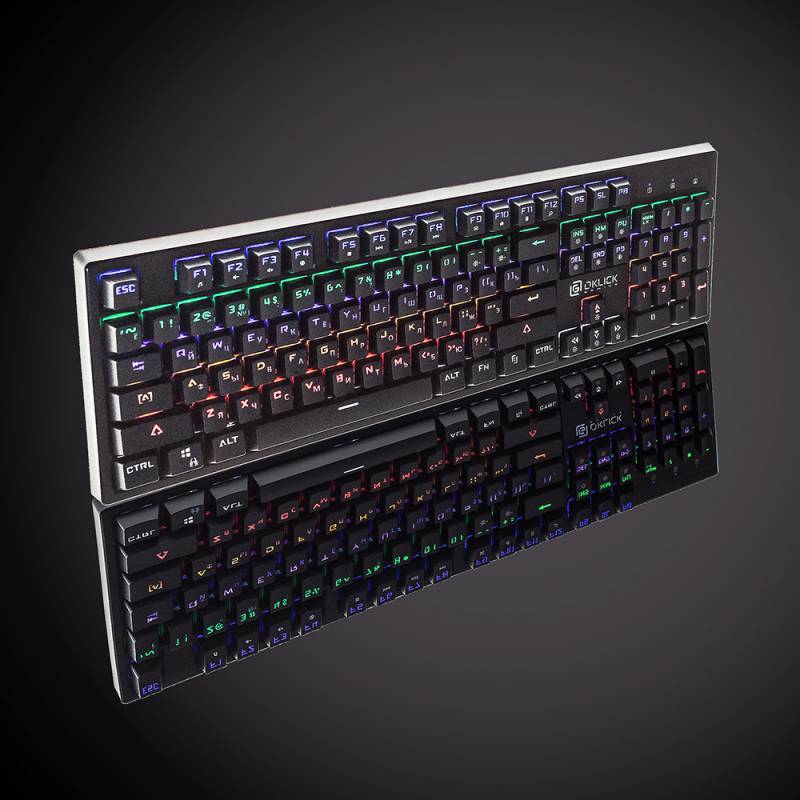 Клавиатура Oklick 940G VORTEX механическая черный USB Gamer LED