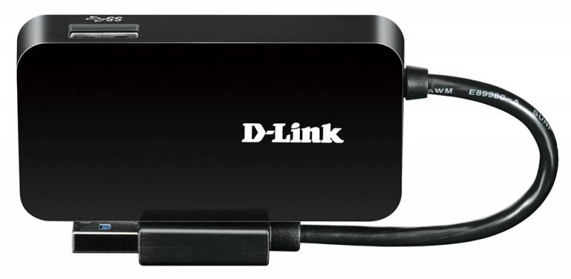 Разветвитель USB 3.0 D-Link DUB-1341/A1B 4порт. черный