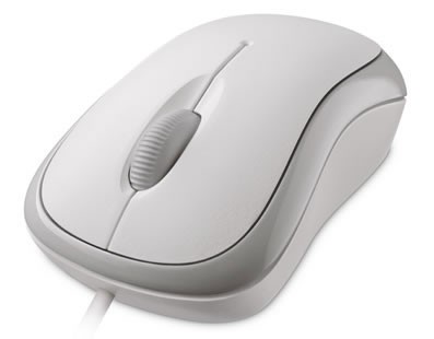 Мышь Microsoft Basic белый оптическая (1000dpi) USB (2but)