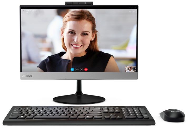 Моноблок Lenovo V410z 21.5" Full HD i5 7400T (2.4)/4Gb/500Gb 7.2k/HDG630/DVDRW/CR/noOS/GbitEth/WiFi/BT/90W/клавиатура/мышь/Cam/черный 1920x1080