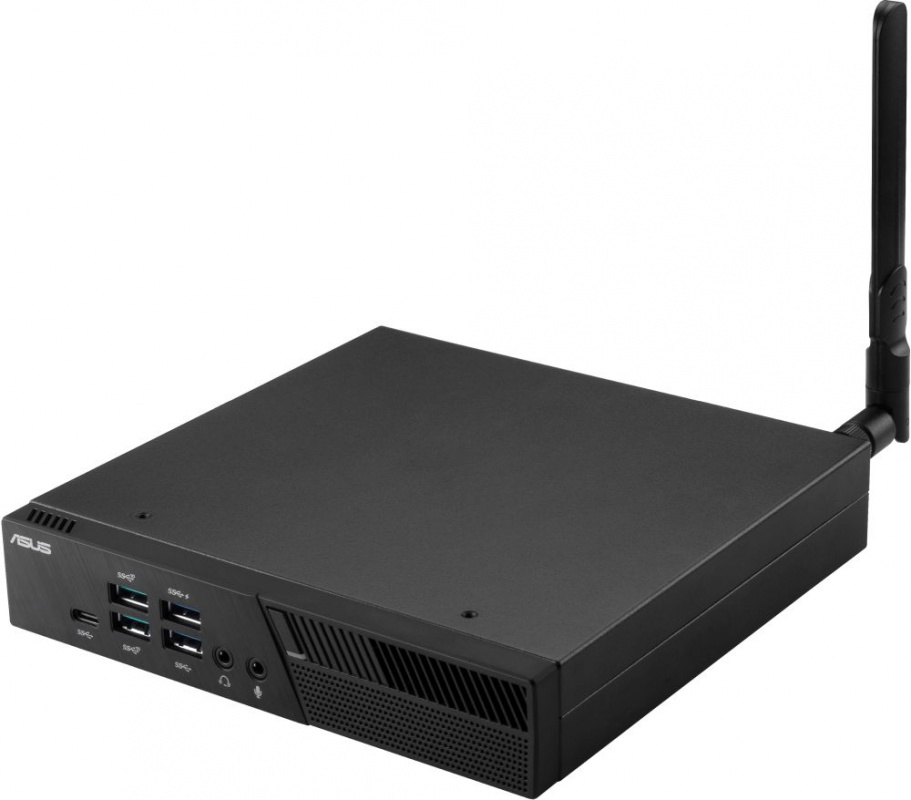 Неттоп Asus PB60-B5129ZC i5 8400T (1.7)/8Gb/SSD256Gb/UHDG 630/Windows 10 Professional/GbitEth/WiFi/BT/65W/черный