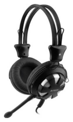 Наушники с микрофоном A4 HS-28 черный 1.8м мониторы оголовье (HS-28 (BLACK))