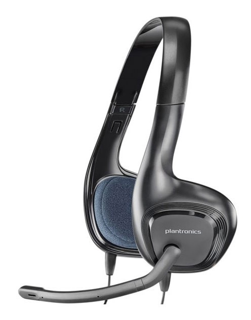 Наушники с микрофоном Plantronics A628 черный 2м накладные USB оголовье (81960-15)