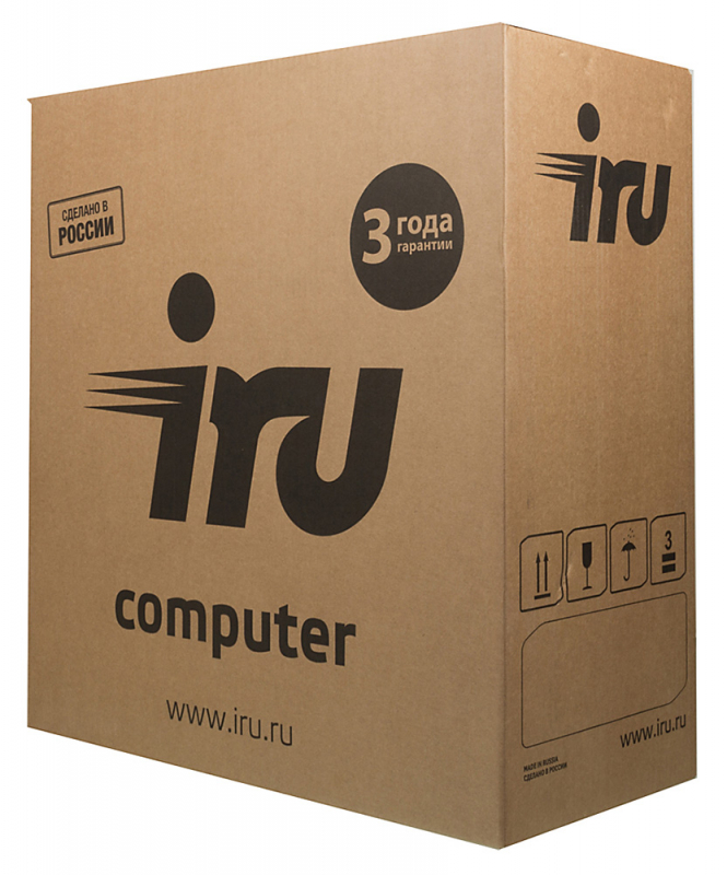 ПК IRU Office 312 MT P G4400 (3.3)/8Gb/1Tb 7.2k/HDG510/Free DOS/GbitEth/400W/черный