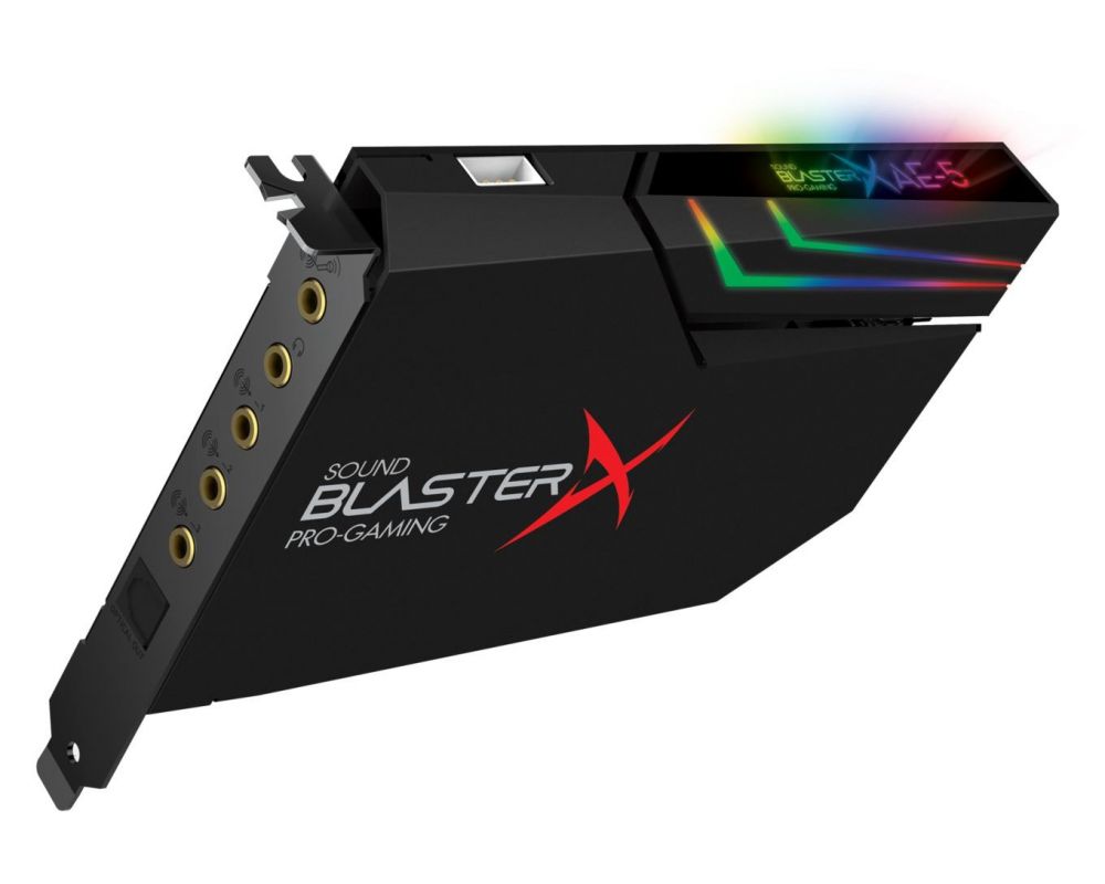 Звуковая карта Creative PCI-E BlasterX AE-5 (BlasterX Acoustic Engine) 5.1 Ret