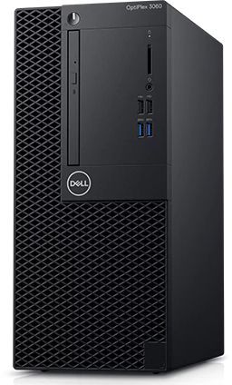 ПК Dell Optiplex 3060 MT i5 8500 (3)/4Gb/500Gb 7.2k/UHDG 630/DVDRW/Linux/GbitEth/260W/клавиатура/мышь/черный
