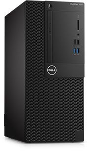 ПК Dell Optiplex 3050 MT i3 6100 (3.7)/4Gb/500Gb 7.2k/HDG530/DVDRW/Linux/Eth/240W/клавиатура/мышь/черный