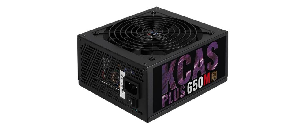 Блок питания Aerocool ATX 650W KCAS-650M PLUS 80+ bronze (24+4+4pin) 140mm fan 7xSATA Cab Manag RTL