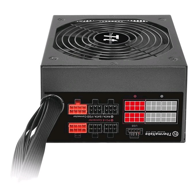 Блок питания Thermaltake ATX 750W SMART DPS SPG-0750DPCG 80+ gold (24+4+4pin) APFC 140mm fan 8xSATA Cab Manag RTL