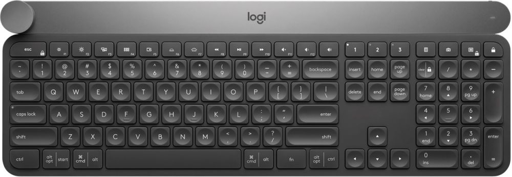 Клавиатура Logitech Craft черный/серый USB беспроводная BT slim Multimedia