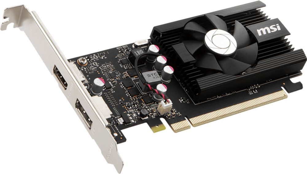 Видеокарта MSI PCI-E GT 1030 2GD4 LP OC nVidia GeForce GT 1030 2048Mb 64bit DDR4 1189/2100/HDMIx1/DPx1/HDCP Ret low profile