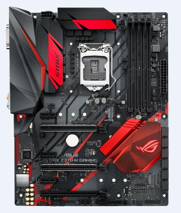 Материнская плата Asus ROG STRIX Z370-H GAMING Soc-1151v2 Intel Z370 4xDDR4 ATX AC`97 8ch(7.1) GbLAN RAID+DVI+HDMI