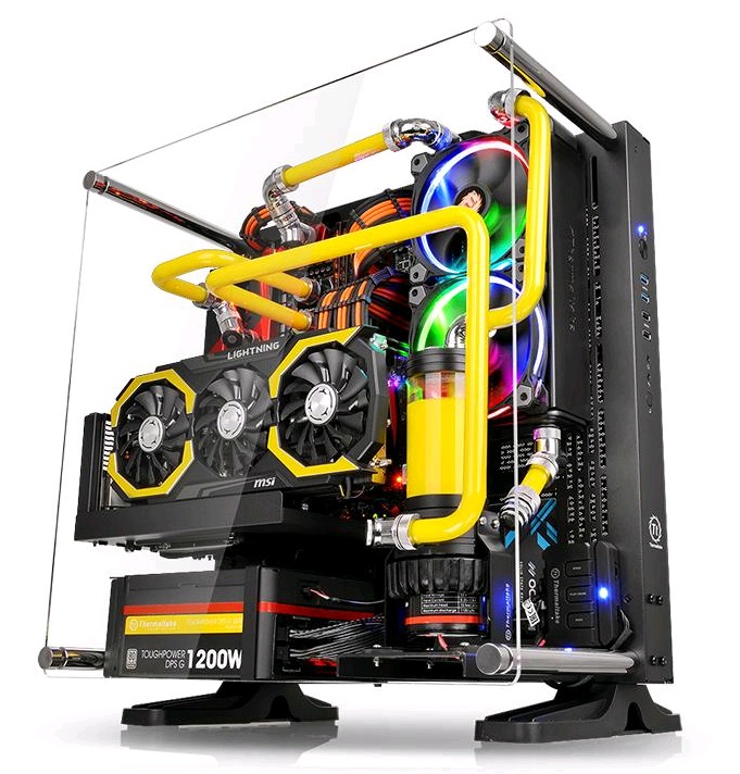 Корпус Thermaltake Core P3 черный без БП ATX 3x120mm 3x140mm 2xUSB2.0 2xUSB3.0 audio bott PSU