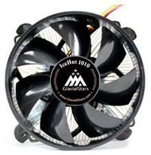 Устройство охлаждения(кулер) Glacialtech IceHut 1010 Light Soc-1150/1151/1155/ 3-pin 25dB Al 330gr Bulk