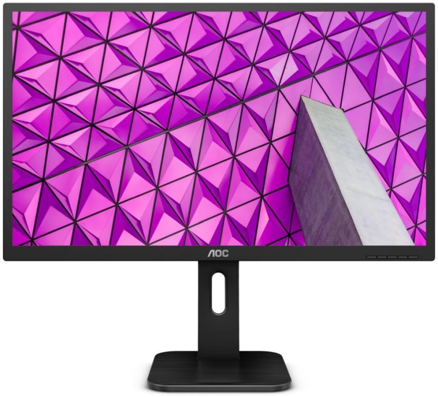 Монитор AOC 27" Professional Q27P1 черный IPS LED 4ms 16:9 DVI HDMI M/M матовая HAS Pivot 1000:1 250cd 178гр/178гр 2560x1440 D-Sub DisplayPort QHD USB 6.6кг
