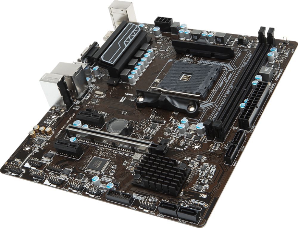 Материнская плата MSI A320M PRO-VH PLUS Soc-AM4 AMD A320 2xDDR4 mATX AC`97 8ch(7.1) GbLAN RAID+VGA+HDMI