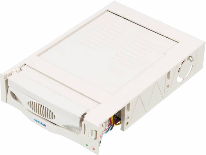 Сменный бокс для HDD AgeStar MR3-SATA(SW)-1F SATA II пластик бежевый 3.5"
