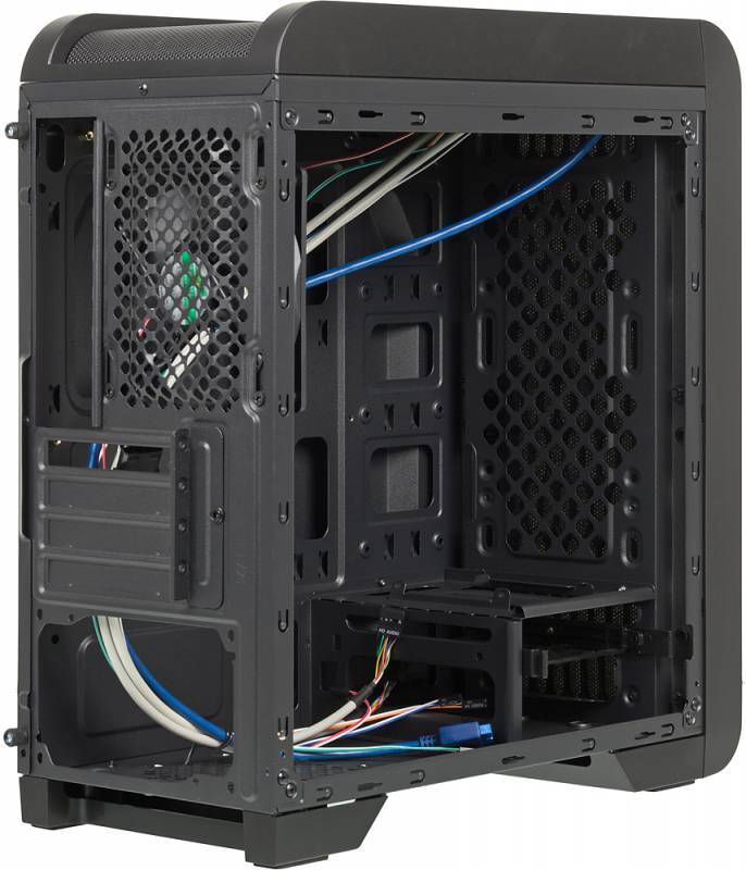 Корпус Aerocool Qs-240 черный без БП mATX 4x120mm 2xUSB2.0 1xUSB3.0 audio bott PSU