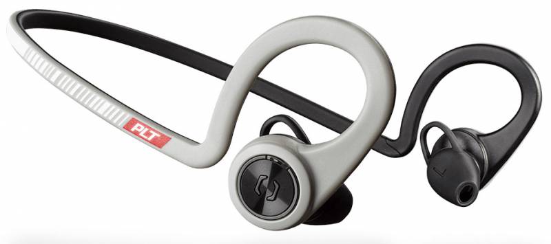 Гарнитура вкладыши Plantronics BackBeat Fit серый/черный беспроводные bluetooth (крепление за ухом)
