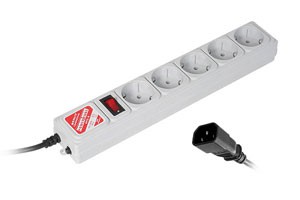 Сетевой фильтр Powercube SPG-B-6Ext 1.9м (5 розеток) серый (коробка)