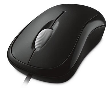 Мышь Microsoft Basic черный оптическая (1000dpi) USB (2but)