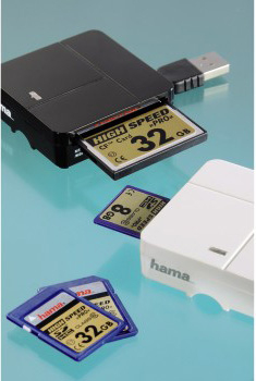 Устройство чтения карт памяти USB2.0 Hama 00094124 черный